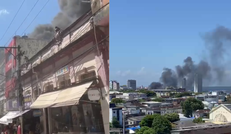 IMG_5309 Incêndio de grandes proporções em loja assusta comerciantes no Centro de Manaus