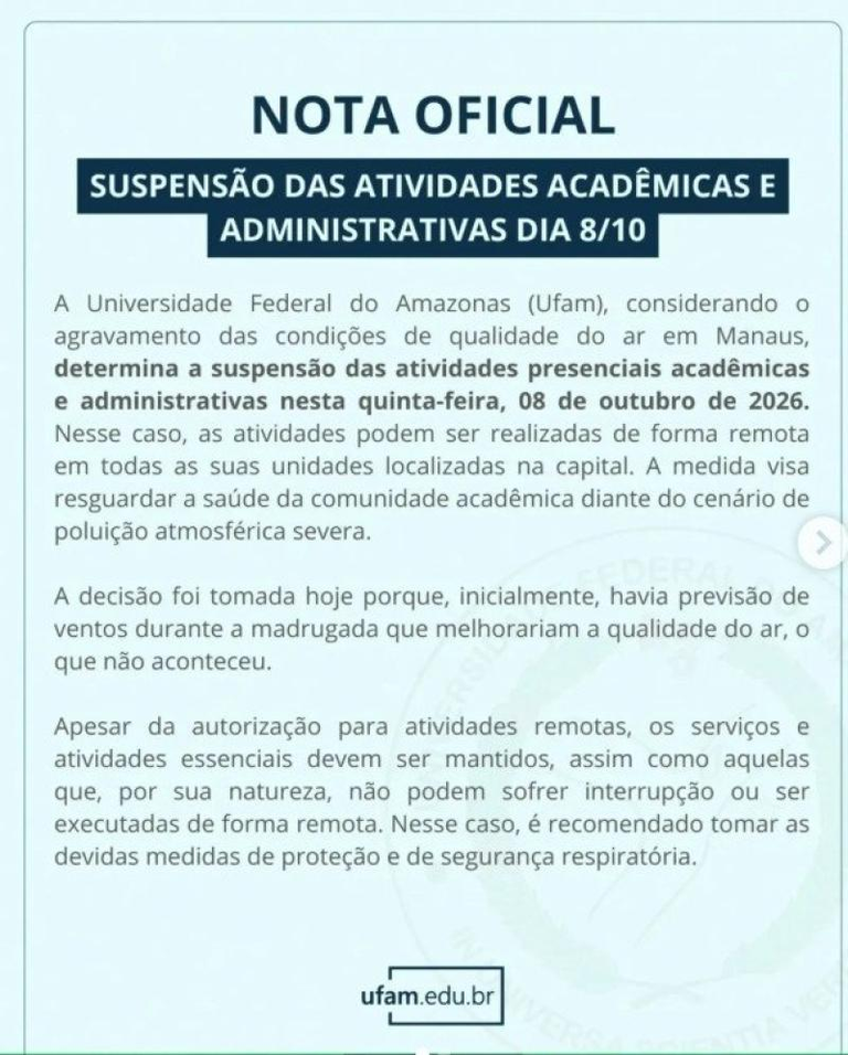 image-7-768x956-1 Fumaça intensa leva Ufam e Ifam a suspender atividades presenciais em Manaus
